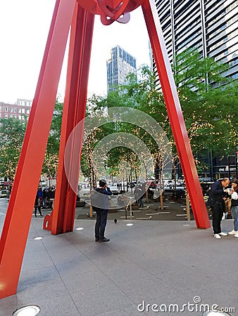 Light in the middle of new york Editorial Stock Photo