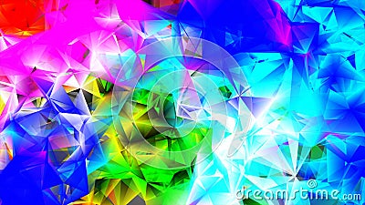 Light Multicolor polygonal illustration, which consist of triangles. Triangular pattern for your business design. Cartoon Illustration