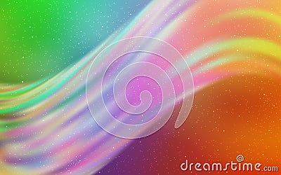 Light Multicolor vector layout with cosmic stars. Vector Illustration