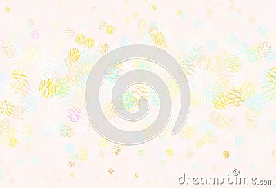 Light Multicolor vector template with circles, lines Vector Illustration