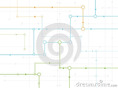 Light Network Stock Photo