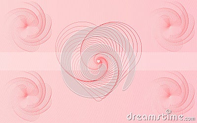 Light Opaque Pink Hearts Background Vector Illustration