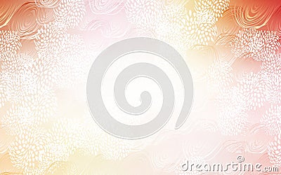 Light Orange vector doodle bright pattern. Vector Illustration