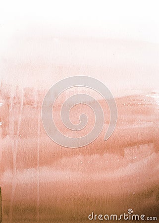 light orange water color Abstract grunge watercolor hand painting background on white Stock Photo