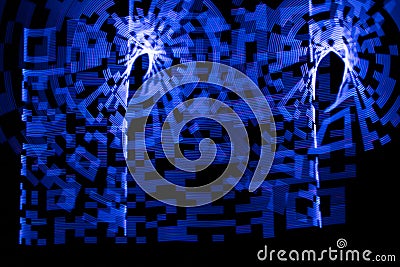 Light painting abstract background. Stock Photo