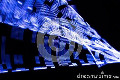 Light painting abstract background. Stock Photo