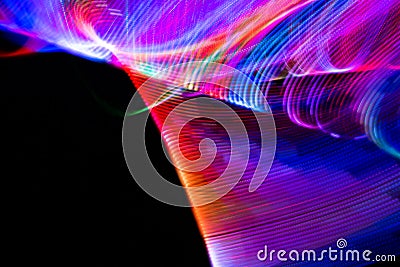 Light painting abstract background. Stock Photo