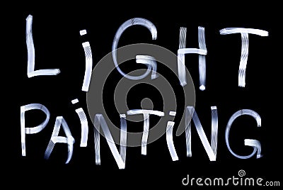 Light Painting Stock Photo