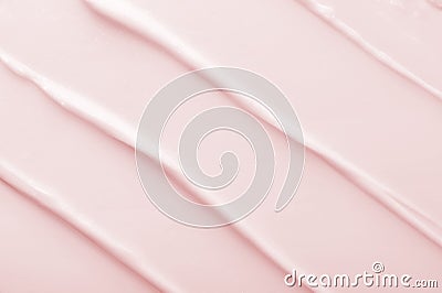 Light pink cosmetic product cream pattern as background Stock Photo