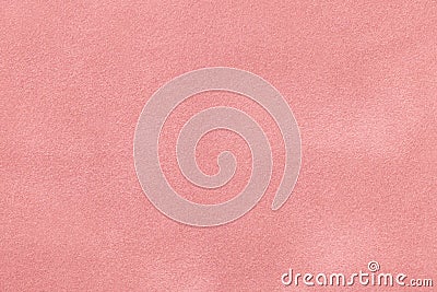 Pink matt suede fabric closeup. Velvet texture. Stock Photo