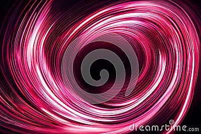 Light pink twirl curve light effect background. Generative AI Stock Photo