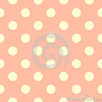 Light polka dots on a pink background, seamless pattern Stock Photo