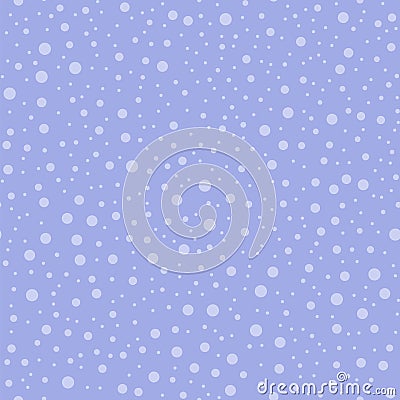 Light polka dots seamless pattern on purple. Vector Illustration