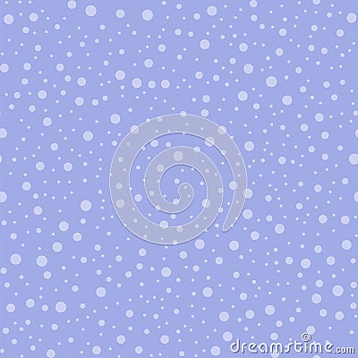 Light polka dots seamless pattern on purple. Vector Illustration