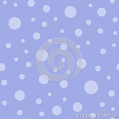 Light polka dots seamless pattern on purple Cartoon Illustration