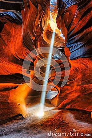 Light and shadows Antelope Canyon Stock Photo