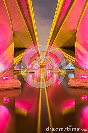 A light show and shadow. Stock Photo