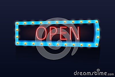 Light sign on dark 02 Vector Illustration