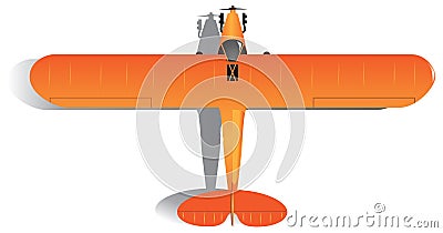 Light single-engine aircraft Vector Illustration