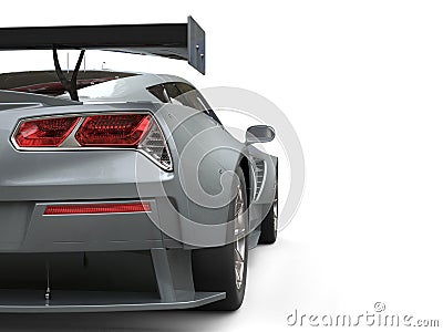 Light slate gray awesome sports car Stock Photo