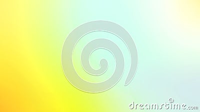 Light and sound signals spread in blurry circles, yellow, green, white, light blue Cartoon Illustration