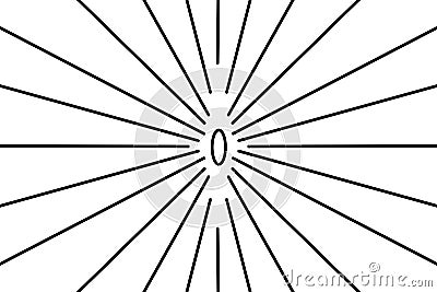Light speed depiction, wormhole entry, acceleration lines, converging black lines Stock Photo