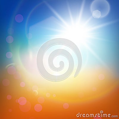 Light summer abstract background Vector Illustration