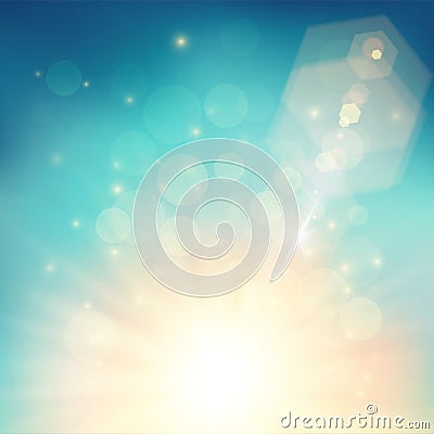 Light summer background Vector Illustration