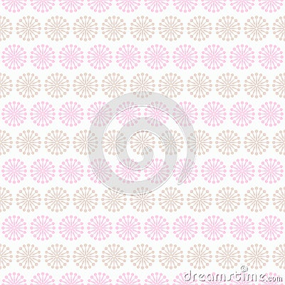 Light summer seamless pattern. Fond pink, white Stock Photo