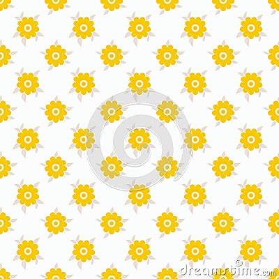 Light summer seamless pattern. Fond white Stock Photo