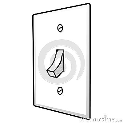 Light Switch Vector Illustration