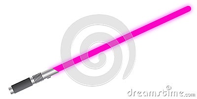 Light Sword Solid Pink Stock Photo