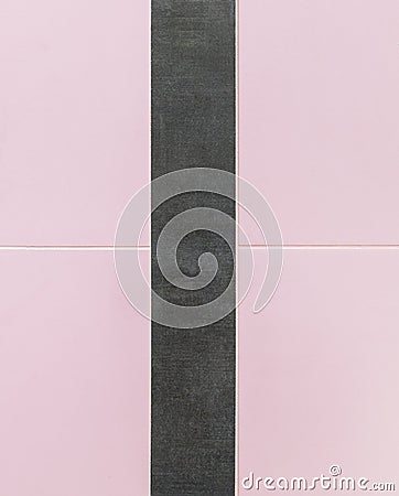 Light tiles separated in the middle by dark tiles as texture background surface for design and decoration Stock Photo