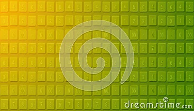 Light transition with computer keyboard stylization Stock Photo