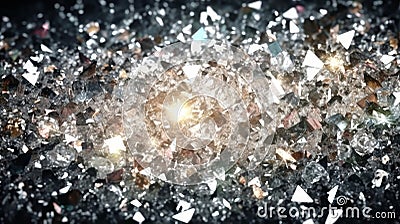 light white pure crystal background generative AI Stock Photo