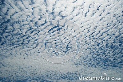 Light White small clouds on a blue heaven Stock Photo