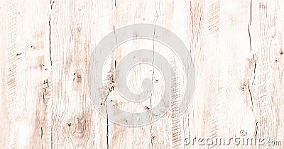 Light white wash soft wood texture surface as background. Grunge whitewashed wooden planks table pattern top view. Stock Photo