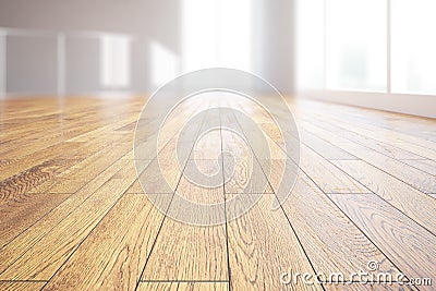 Light wooden floor closeup Stock Photo