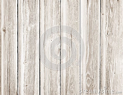Light wooden texture with vertical planks or table Vector Illustration