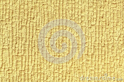 Light yellow fluffy background of soft, fleecy cloth. Texture of textile closeup. Stock Photo