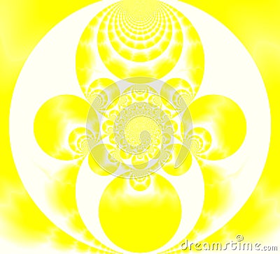Light Yellow Patterns Of The Religion Stock Photo