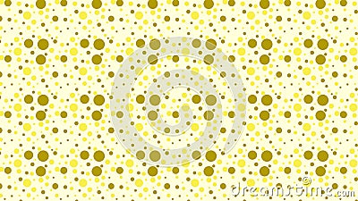 Light Yellow Seamless Scattered Dots Pattern Stock Photo