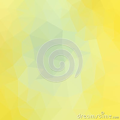 Light Yellow vector abstract textured polygonal background. Blurry triangle design. Vector Illustration