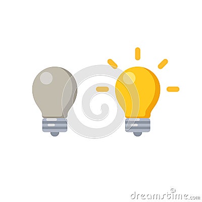 Lightbulb icon Vector Illustration