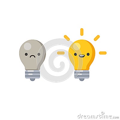 Lightbulb icon Vector Illustration