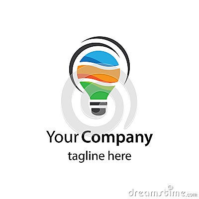 Lightbulb logo images Vector Illustration