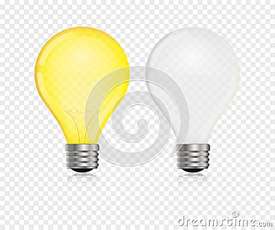 Lightbulb vector realistic Vector Illustration