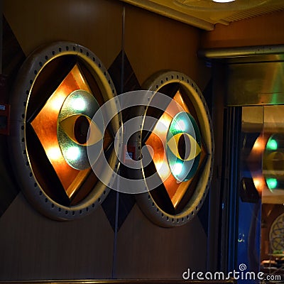 The all seeing eye at Carnival Triumph Editorial Stock Photo