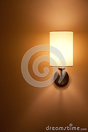 Lighted classic sconce Stock Photo