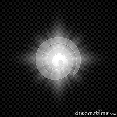 Light effect of lens flares Vector Illustration